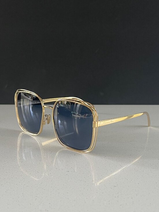 Dior Fildior CD40151U oversized square frame gold tone sunglasses main image 13